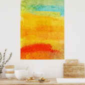  Abstract schilderen Poster (Keuken)
