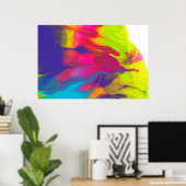 Abstract schilderen poster (Thuiskantoor)