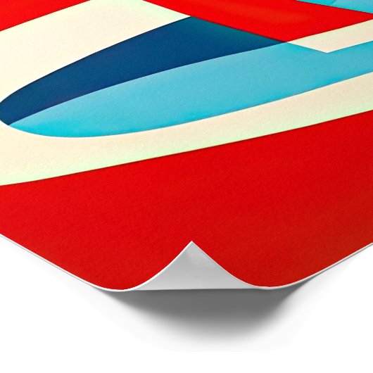 Abstract schilderen poster (Hoek)