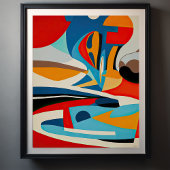 Abstract schilderen poster
