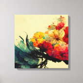 Abstract schilderen "Pygmy Ambrosia". Canvas afdru (Voorkant)