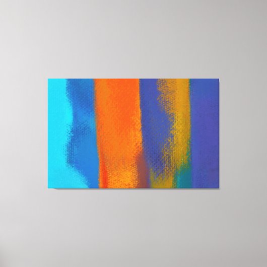 Abstract schilderen | Retro Colorful 12 Canvas Afdruk (Voorkant)
