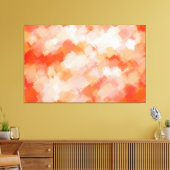 Abstract schilderen | Retro Colorful 17 Canvas Afdruk (Insitu (Woonkamer))