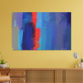 Abstract schilderen | Retro Colorful 5 Canvas Afdruk (Insitu (Woonkamer))
