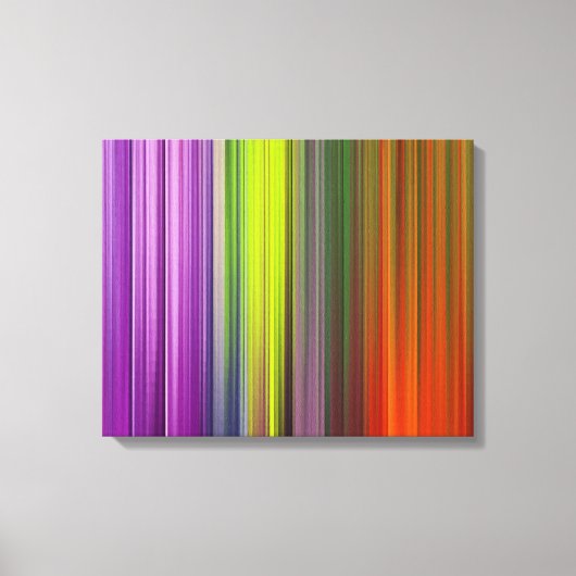 Abstract schilderen | Retro Colorful Canvas Afdruk (Voorkant)