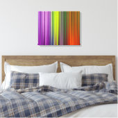 Abstract schilderen | Retro Colorful Canvas Afdruk (Insitu (Slaapkamer))