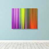 Abstract schilderen | Retro Colorful Canvas Afdruk (Insitu (Houten vloer))