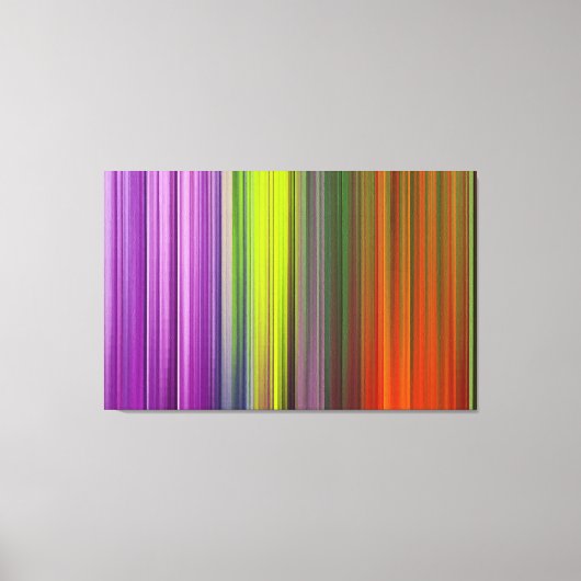 Abstract schilderen | Retro Colorful Canvas Afdruk (Voorkant)