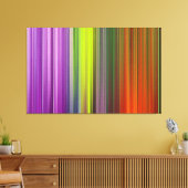 Abstract schilderen | Retro Colorful Canvas Afdruk (Insitu (Woonkamer))