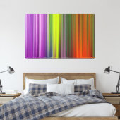 Abstract schilderen | Retro Colorful Canvas Afdruk (Insitu (Slaapkamer))