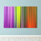 Abstract schilderen | Retro Colorful Canvas Afdruk (Insitu (Houten vloer))