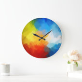 Abstract schilderen | Retro Colorful Grote Klok (Huis)