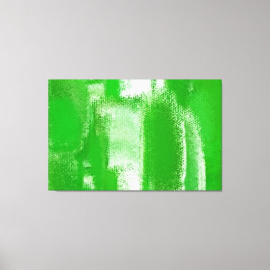 Abstract schilderen | Retro Green 10 Canvas Afdruk (Voorkant)