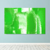 Abstract schilderen | Retro Green 10 Canvas Afdruk (Insitu (Houten vloer))