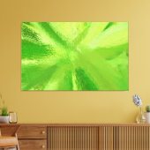 Abstract schilderen | Retro Green 21 Canvas Afdruk (Insitu (Woonkamer))