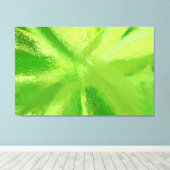 Abstract schilderen | Retro Green 21 Canvas Afdruk (Insitu (Houten vloer))