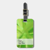 Abstract schilderen | Retro Green 5 Bagagelabel (Voorkant verticaal)