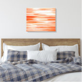 Abstract schilderen | Retro Oranje18 Canvas Afdruk (Insitu (Slaapkamer))