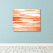 Abstract schilderen | Retro Oranje18 Canvas Afdruk (Insitu (Houten vloer))