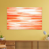Abstract schilderen | Retro Oranje18 Canvas Afdruk (Insitu (Woonkamer))