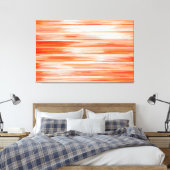 Abstract schilderen | Retro Oranje18 Canvas Afdruk (Insitu (Slaapkamer))