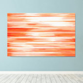 Abstract schilderen | Retro Oranje18 Canvas Afdruk (Insitu (Houten vloer))