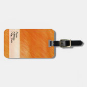 Abstract schilderen | Retro Oranje 6 Bagagelabel (Voorkant horizontaal)