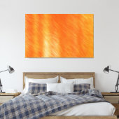 Abstract schilderen | Retro-Sinaasappel 17 Canvas Afdruk (Insitu (Slaapkamer))