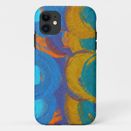 Abstract schilderen | Retrokleuren 15 Case-Mate iPhone Case (Achterkant)