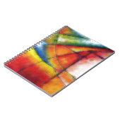 abstract schilderen rood geel groen blauw notitieboek (Linkerzijde)