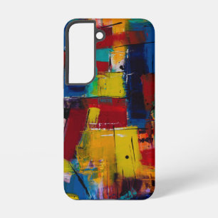 Abstract schilderen samsung galaxy hoesje
