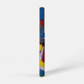 Abstract schilderen samsung galaxy hoesje (Rechterkant)