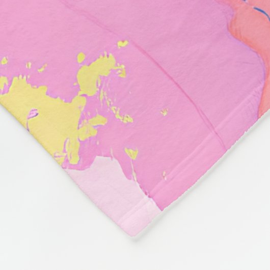 Abstract schilderen Spatters / Druppels, uw berich Fleece Deken (Hoek)