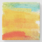  Abstract schilderen Stenen Onderzetter (Voorkant)