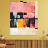 Abstract schilderen "Sunday Survival". canvas afdr (Insitu (Woonkamer))