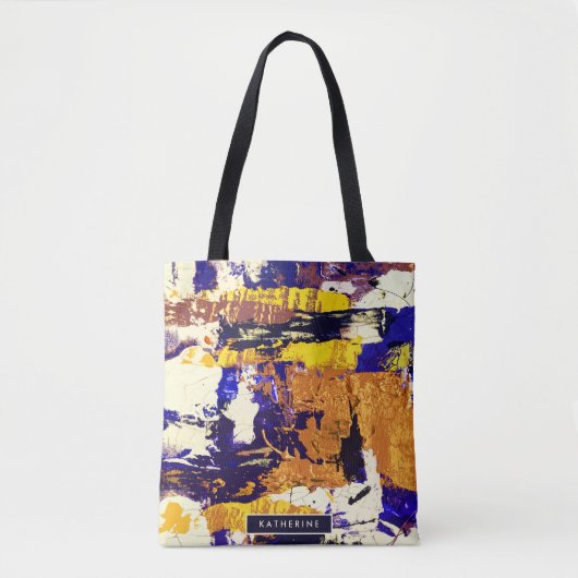 Abstract schilderen tote bag (Voorkant)