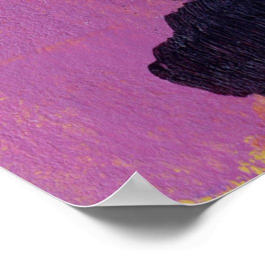 Abstract schilderen. Trendy art style. Heldere kle Poster (Hoek)