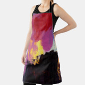 Abstract schilderen. Trendy art style. Heldere kle Schort (Insitu)