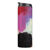 Abstract schilderen. Trendy art style. Heldere kle Thermosbeker (Geroteerd rechts)