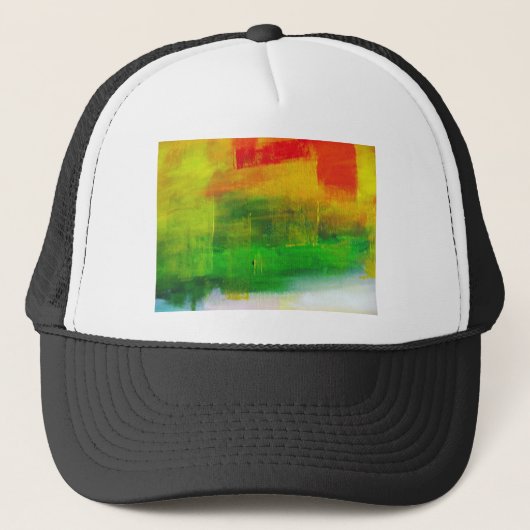 Abstract schilderen trucker pet (Voorkant)