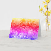 Abstract schilderen van Chinees rattenjaar geboort Kaart (Gele Bloem)