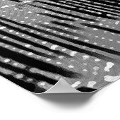 Abstract schilderen van een grijs wit kobweb op zw poster (Hoek)