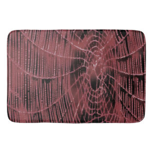 Abstract schilderen van een magenta roze kobweb badmat
