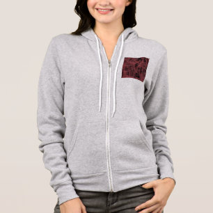 Abstract schilderen van een magenta roze kobweb hoodie