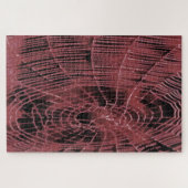 Abstract schilderen van een magenta roze kobweb legpuzzel (Horizontaal)