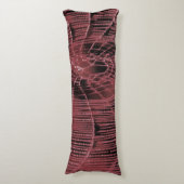 Abstract schilderen van een magenta roze kobweb lichaamskussen (Voorkant Verticaal)
