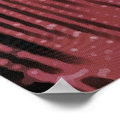 Abstract schilderen van een magenta roze kobweb poster (Hoek)