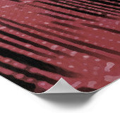 Abstract schilderen van een magenta roze kobweb poster (Hoek)