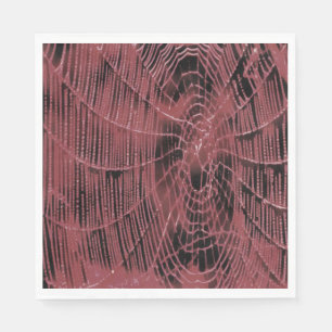 Abstract schilderen van een magenta roze kobweb servet