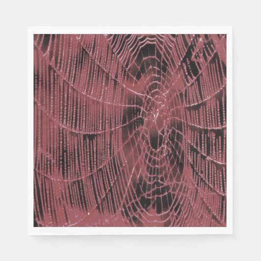 Abstract schilderen van een magenta roze kobweb servet (Voorkant)